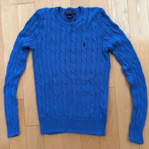 Polo Ralph Lauren Cable-Knit Pima Cotton Crewneck Sweater in EUC